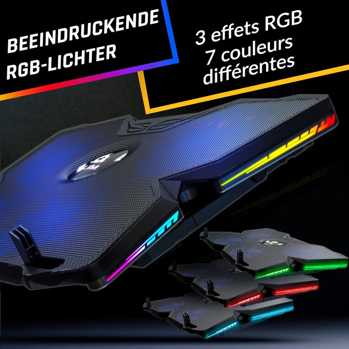 KLIM Wind Laptop Kühler RGB - Mehr als 500 000 verkaufte Einheiten - NEU 2024 - Leistungsstark Wie K