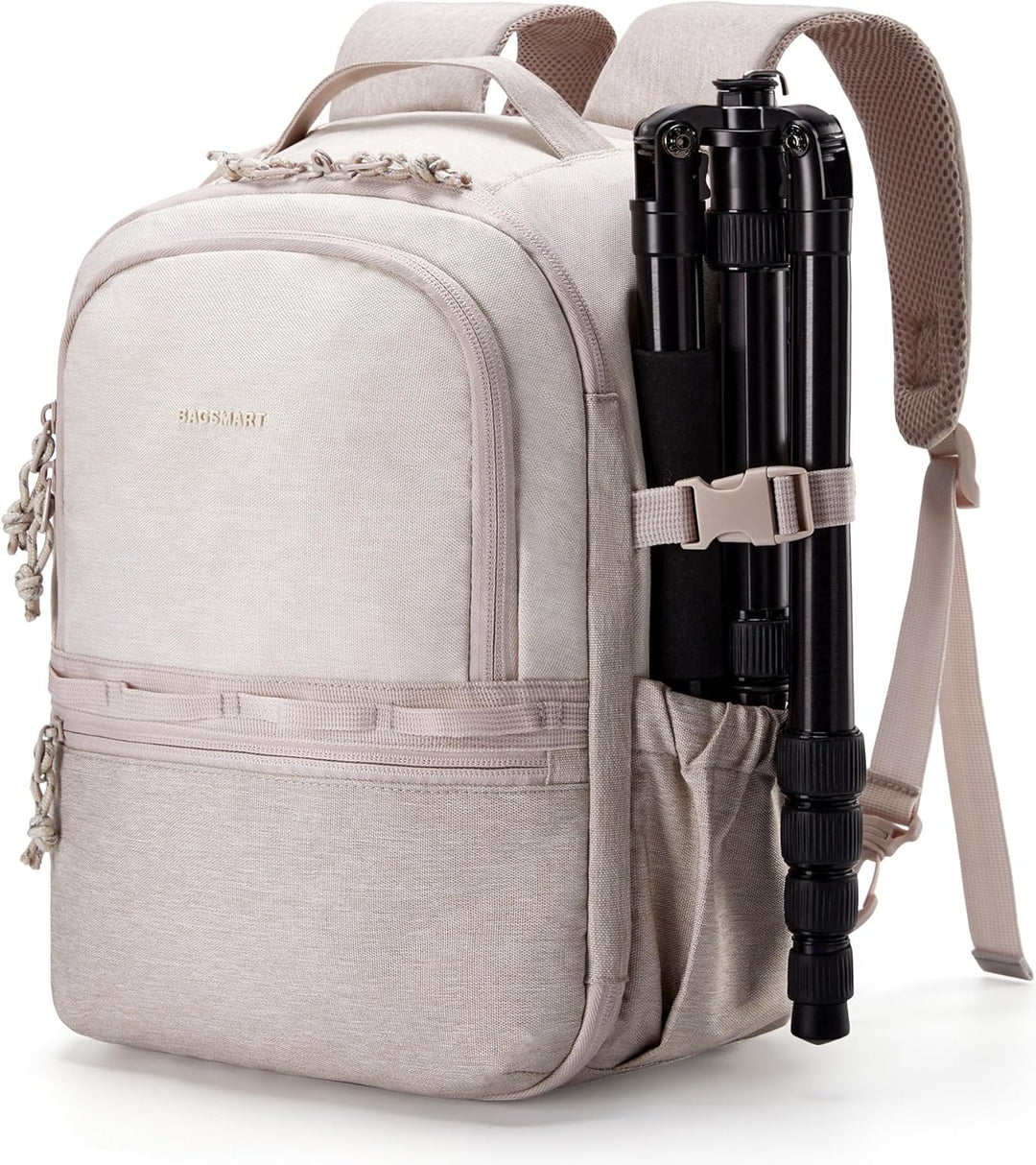 bagsmart Kamerarucksack,DSLR SLR Klein Kameratasche für Fotografen Kompatibel,Schultergurt 2-in-1 Re