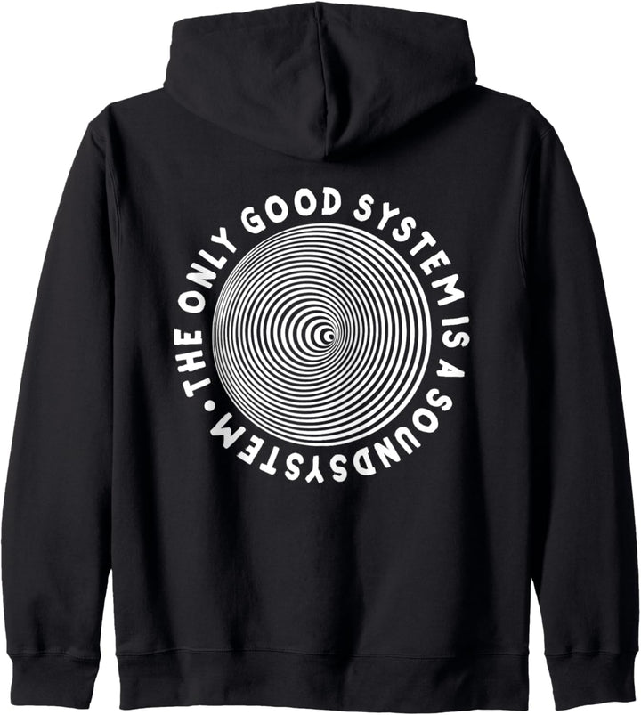 Free Party Tekno Art Spiral Freetekno Rave Tribe Kapuzenjacke