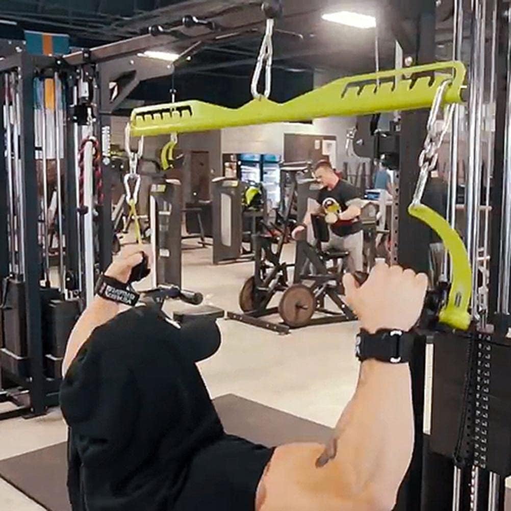 RUSTOO LAT Bar, Kabel-Maschinenaufsatz, Gym Fitness Pulldown Bar Kabel-Maschinenaufsatz für Krafttra