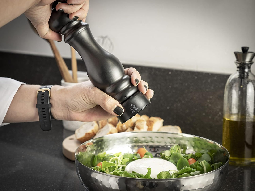 PEUGEOT - Pfeffermühle Paris Chef u‘Select 22 cm + Pfeffer - Aus Edelstahl - 6 voreingestellte Mahlg