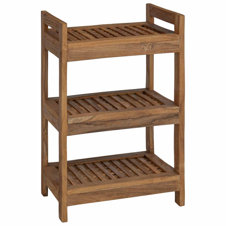 vidaXL Badregal Natur 45 x 30 x 71 cm Massivholz Teak,