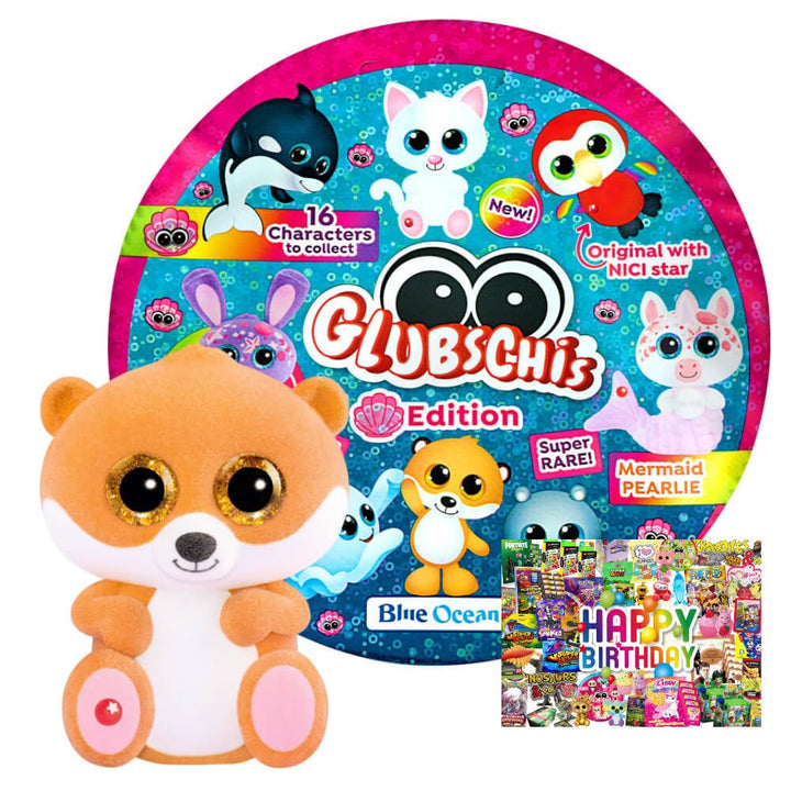 Bundle mit Blue Ocean Glubschis Sammelfigur Muschel Serie 4 - Glubschi Glitzer Figur - Auswahl - Exk
