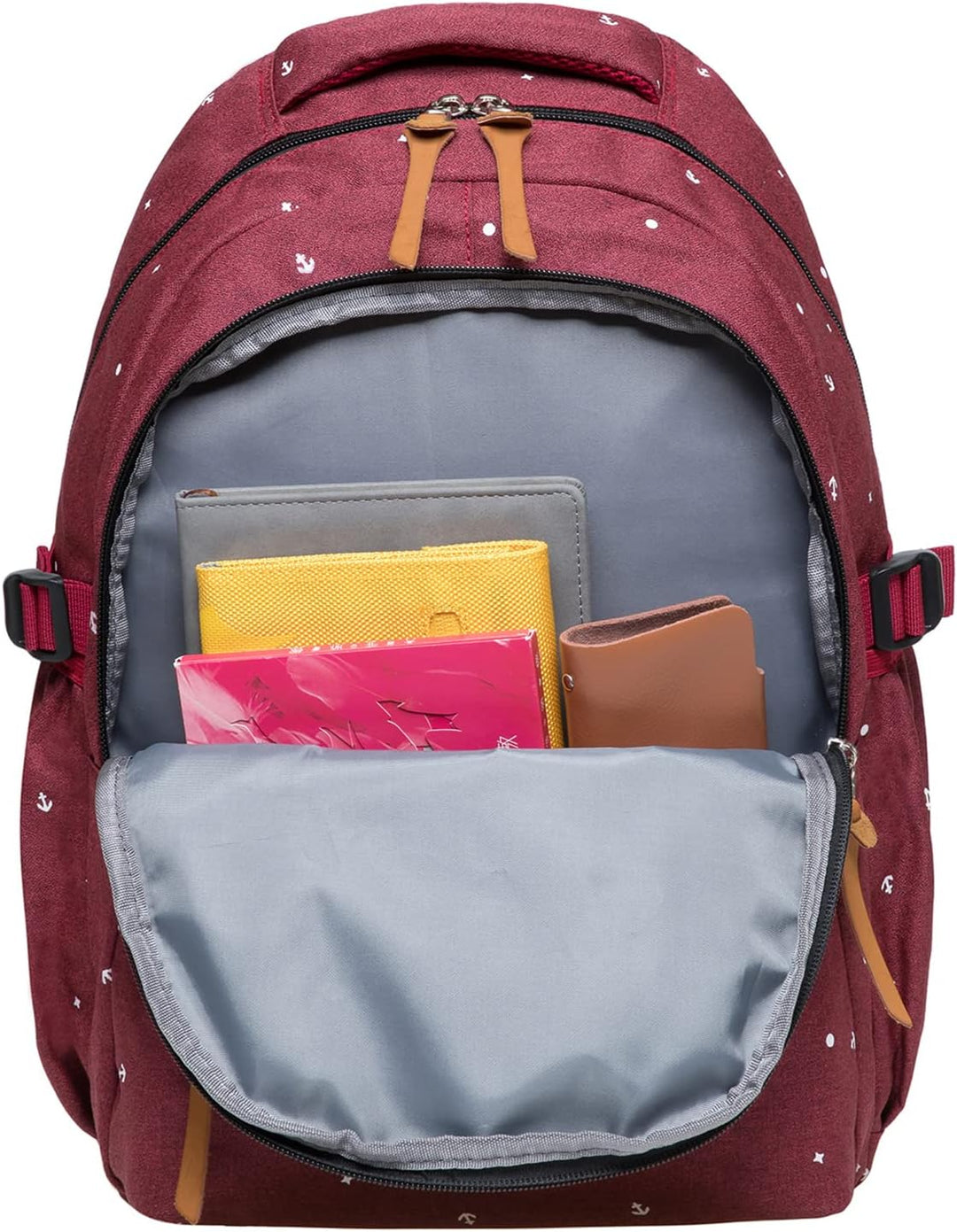 KAUKKO Schöner und durchdachter Rucksack mit 15 Zoll Laptopfach für Schule, Universität, 22 Liter Ro