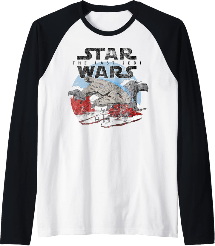 Star Wars Last Jedi Falcon Battle Vintage Raglan