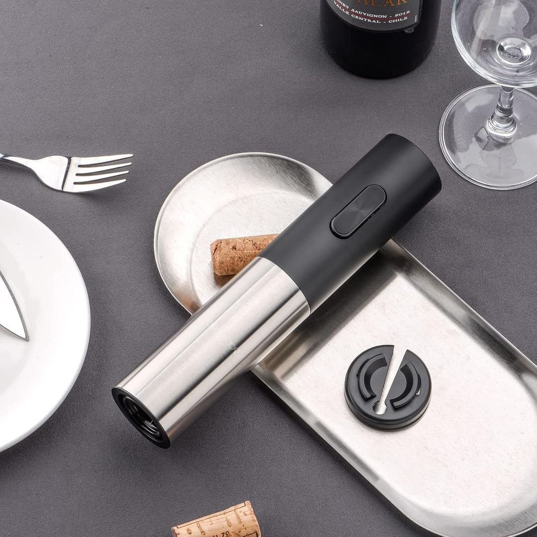 CIRCLE JOY Elektrischer Korkenzieher, Automatischer WeinöFfner, Batteriebetriebener Motorisierter We