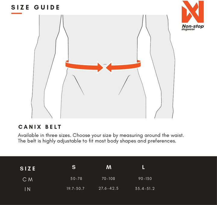 Non-stop dogwear CANIX-Belt | 123X | maximale Sicherheit - minimales Gewicht!, Grösse:M M (1er Pack)