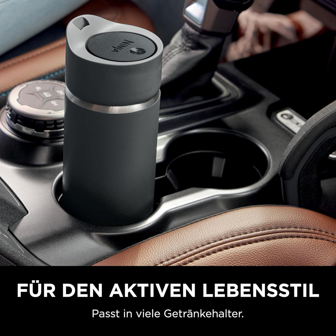 Ninja 400 ml Sip Perfect Trinkflasche für Heissgetränke, BPA-frei, spülmaschinenfest, Thermosflasche