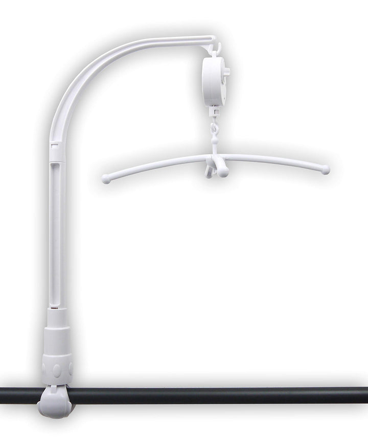 Niermann Standby 3493 Mobilehalter für Rundstab, mit Spieluhr, weiss, 200 g für Rundstab mit Spieluh