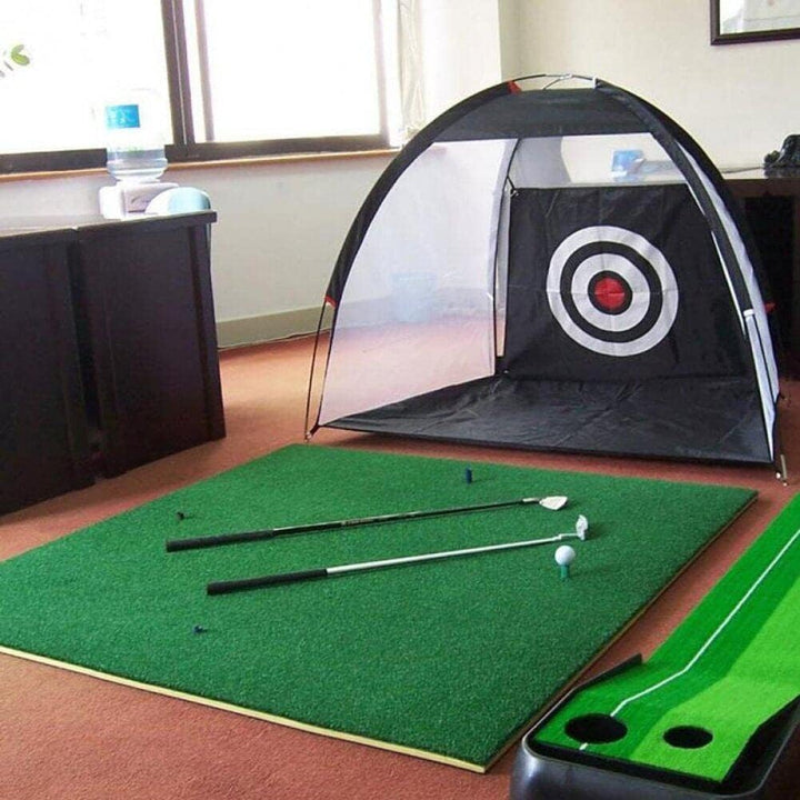 Golf-Übungsnetz, Golf-Schlag-Trainingshilfen, Netz mit Ziel, tragbares Golfnetz für Hinterhof-Fahren