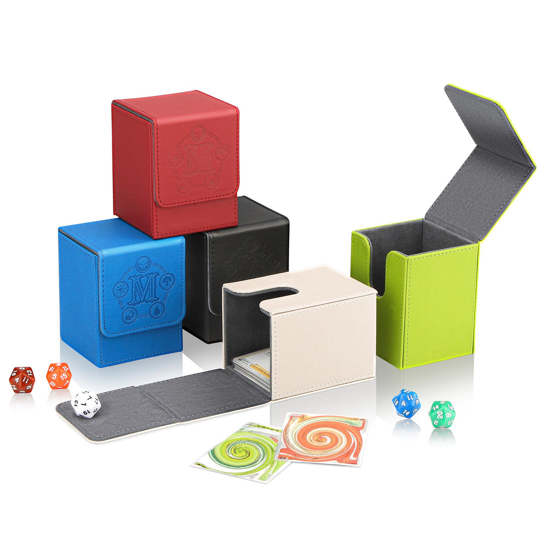 Card Deck Box für MTG Karten Aufbewahrungsbox hält über 100 einzeln Karten, Mikrofaser-Innenfutter K