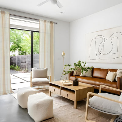 MRTREES Vorhänge Schlafzimmer Gardine Halbtransparent 2er Pack Stores Gardinen mit kräuselband Weiss