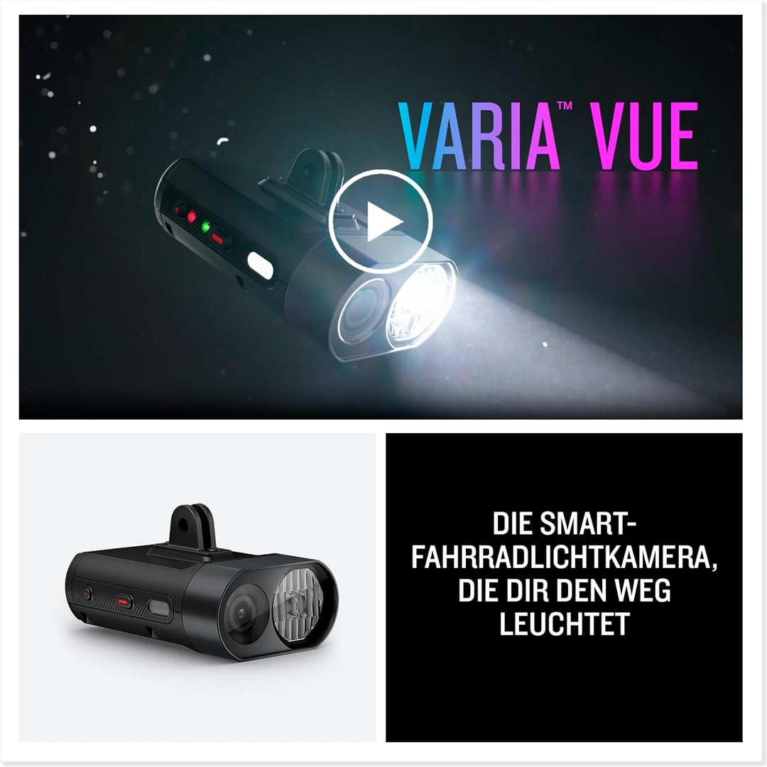 Varia Vue StVZo - Frontlicht mit Dashcam, smarte Helligkeitsfunktion mit Lichtstärke von bis zu 165
