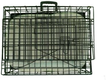 Ellie-Bo Deluxe-Welpenkäfig mit schrägem Dach, klein, 61 cm, schwarz, klappbar, mit Bodenschale aus