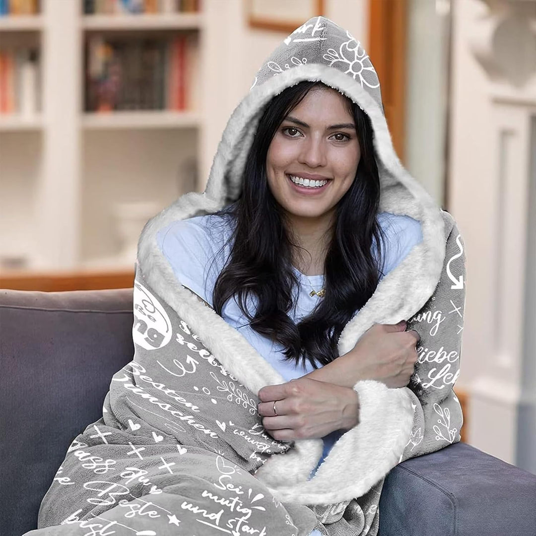 Beste Freundin Geschenke, Eine Dicke Umarmung Decke mit ärmeln - Mutmacher Geschenk für Freundin, Ge