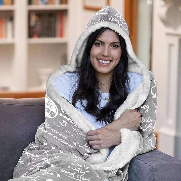 Beste Freundin Geschenke, Eine Dicke Umarmung Decke mit ärmeln - Mutmacher Geschenk für Freundin, Ge
