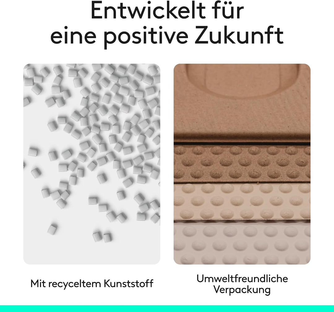 Logitech Lift Vertikale Ergonomische Maus, Kabellos, Bluetooth oder Logi Bolt USB-Empfänger, Leise K