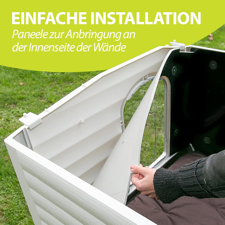 Ferplast Kit mit 6 Dämmplatten für die Hundehütten Modell DOGVILLA 70, Dämmplatte für Hundehütten, W