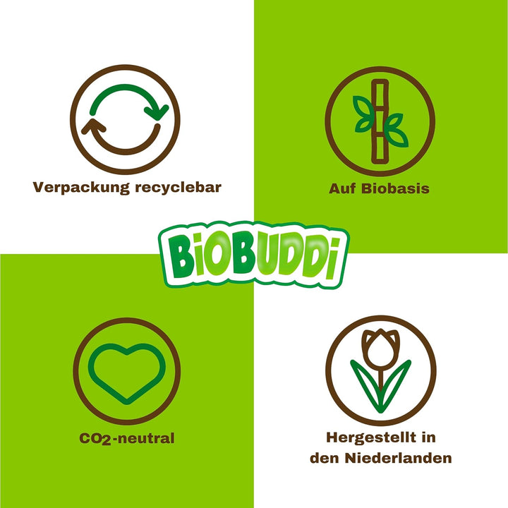BIOBUDDI Grundplatte Bauplatte Weiss Schneeweiss 32 x 32 Noppen (25x25cm), 100% kompatibel mit Lego