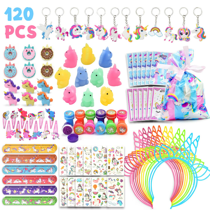 120 Stück Einhorn Mitgebsel Kindergeburtstag Mädchen - Einhorn Party Kindergeburtstag Gastgeschenke