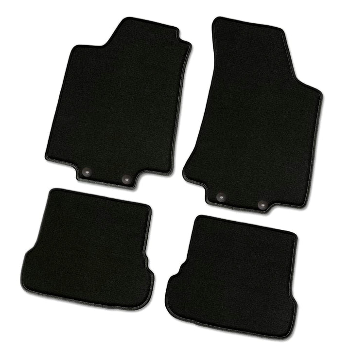 Bär-AfC Auto Fussmatten Supreme passend für Hyundai I20 2010-2014, Autoteppiche Velours Schwarz, Ran