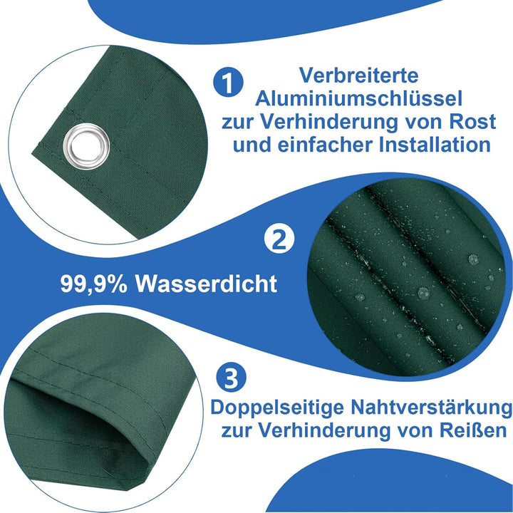 COOL AREA Balkon Sichtschutz 100x800cm Wetterfest Balkonverkleidung Balkonabdeckung sichtschutz Blic