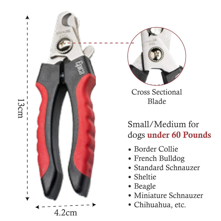 Epica Professioneller Hunde-Nagelknipser, Nagelknipser für grosse Hunde, einfache und sichere Fellpf