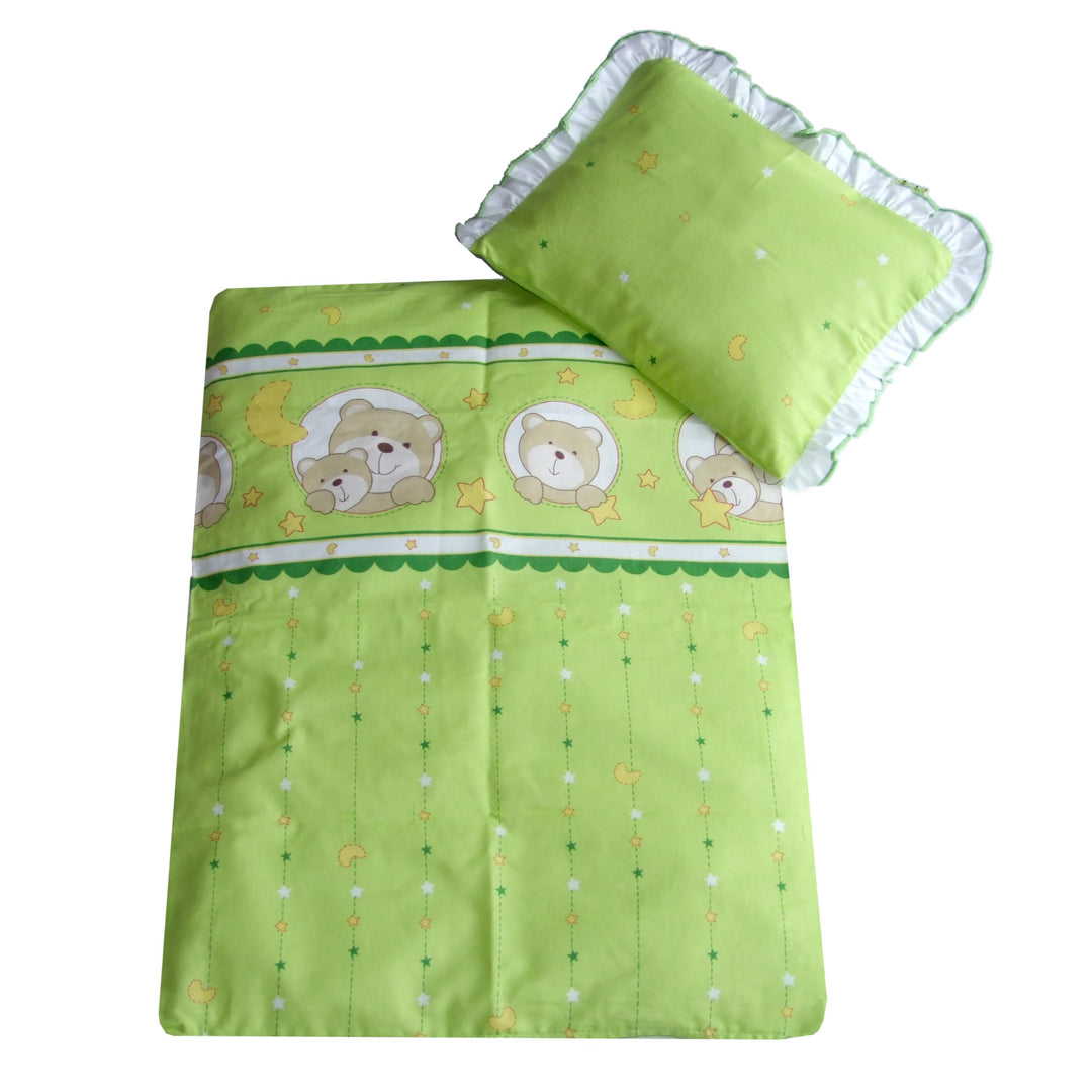 Rawstyle 4 TLG. Set Bezug für Kinderwagen 70x50 cm **12 EULEN-Motive** Garnitur Bettwäsche Decke + K