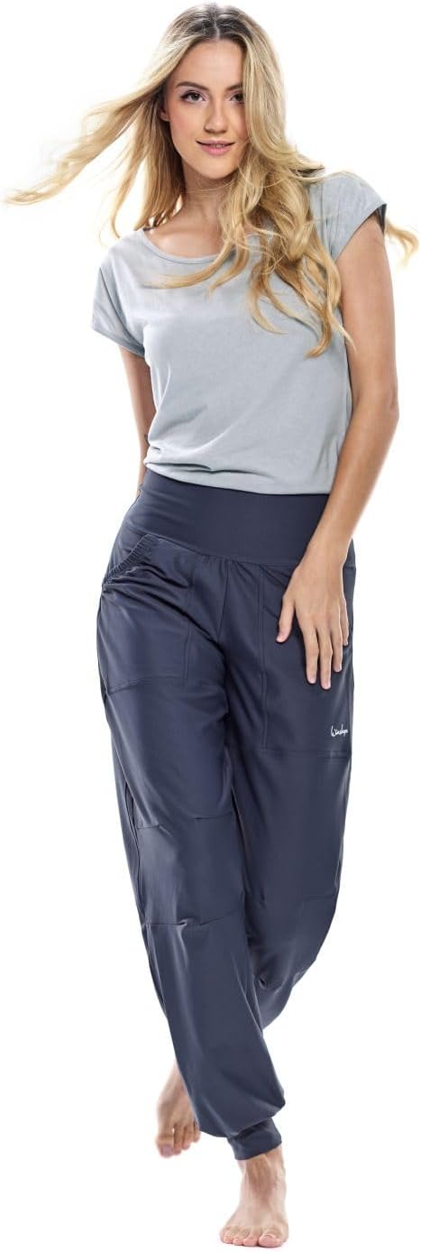 Winshape Damen Ultra leichtes Modal-Kurzarmshirt mit abgerundetem Saum MCT013 XS Cool-grey, XS Cool-