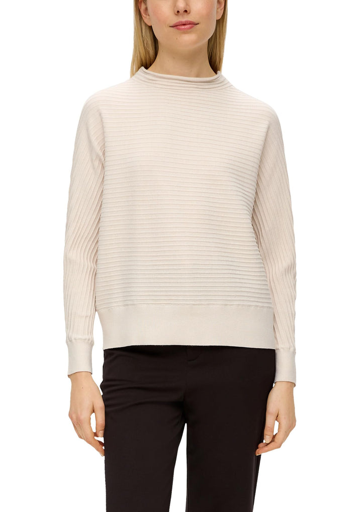 s.Oliver Strickpullover mit Fledermausärmeln 36 Beige, 36 Beige