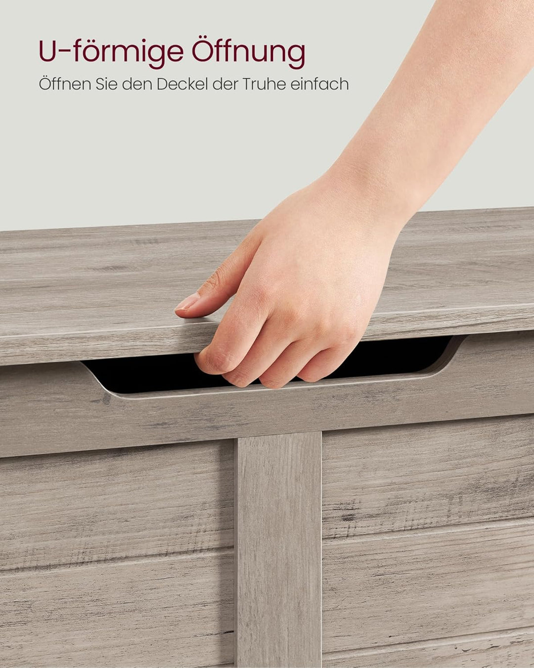 VASAGLE Schuhbank, Sitzbank mit Stauraum, Sitztruhe mit 2 Sicherheitsscharnieren, Aufbewahrungsschra