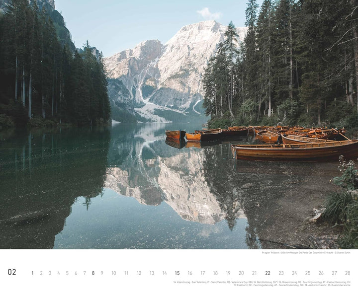 teNeues - Escape – Die Dolomiten entdecken 2026 | Grossformatiger Wandkalender 60x50 cm mit Fotograf