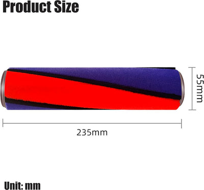 Italdos Ersatzbürste für Dyson V6 V7 V8 V10 V11 Weiche Rolle für Hartböden # 966488-01