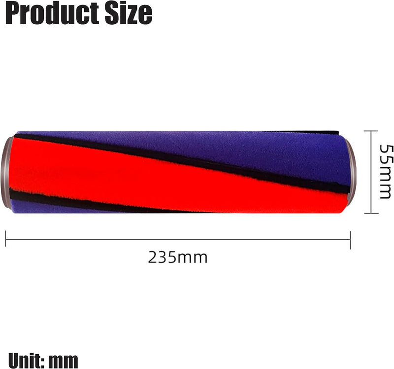 Italdos Ersatzbürste für Dyson V6 V7 V8 V10 V11 Weiche Rolle für Hartböden 