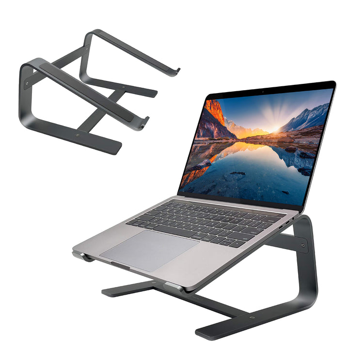 Macally Laptop-Ständer aus Aluminium für den Schreibtisch, funktioniert mit Allen MacBook/Pro/Air un