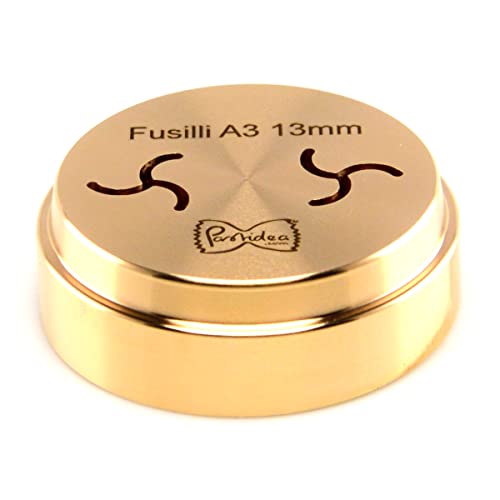 Pastidea - Matrize Fusilli A3 13mm kompatibel mit Kenwood Pasta Fresca oder mit Adapter im Pastamake