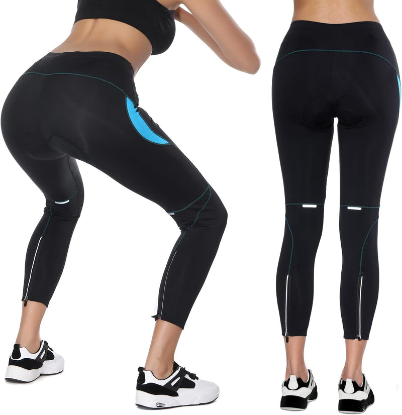 Santic Fahrradhose Damen Gepolstert Lang Radhose Damen Lang Radle rhose Damen Gepolstert auch für MT