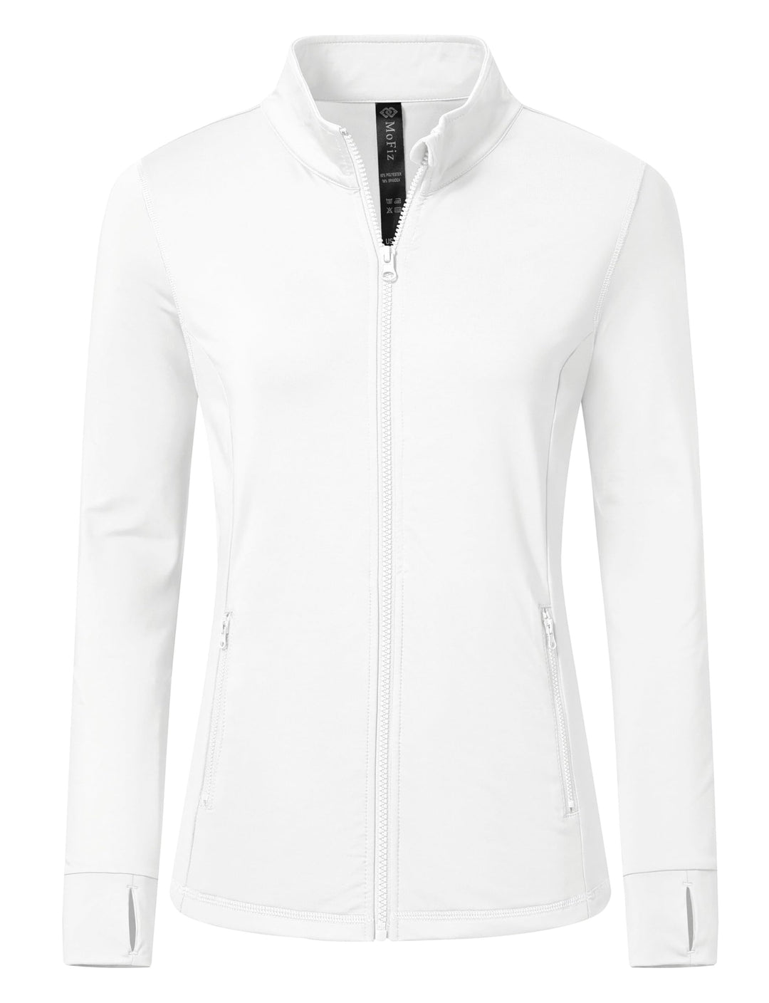 MoFiz Sportjacke Damen Leicht Trainingsjacke Mikrofleece Sweatjacke Wandershirt mit Reissverschluss