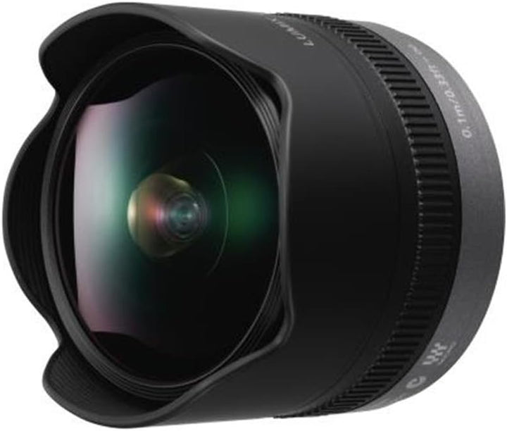 Panasonic H-F008E LUMIX G Fisheye 8 mm F3.5 Objektiv (16 mm KB, klein und leicht, Bildwinkel 180°) s