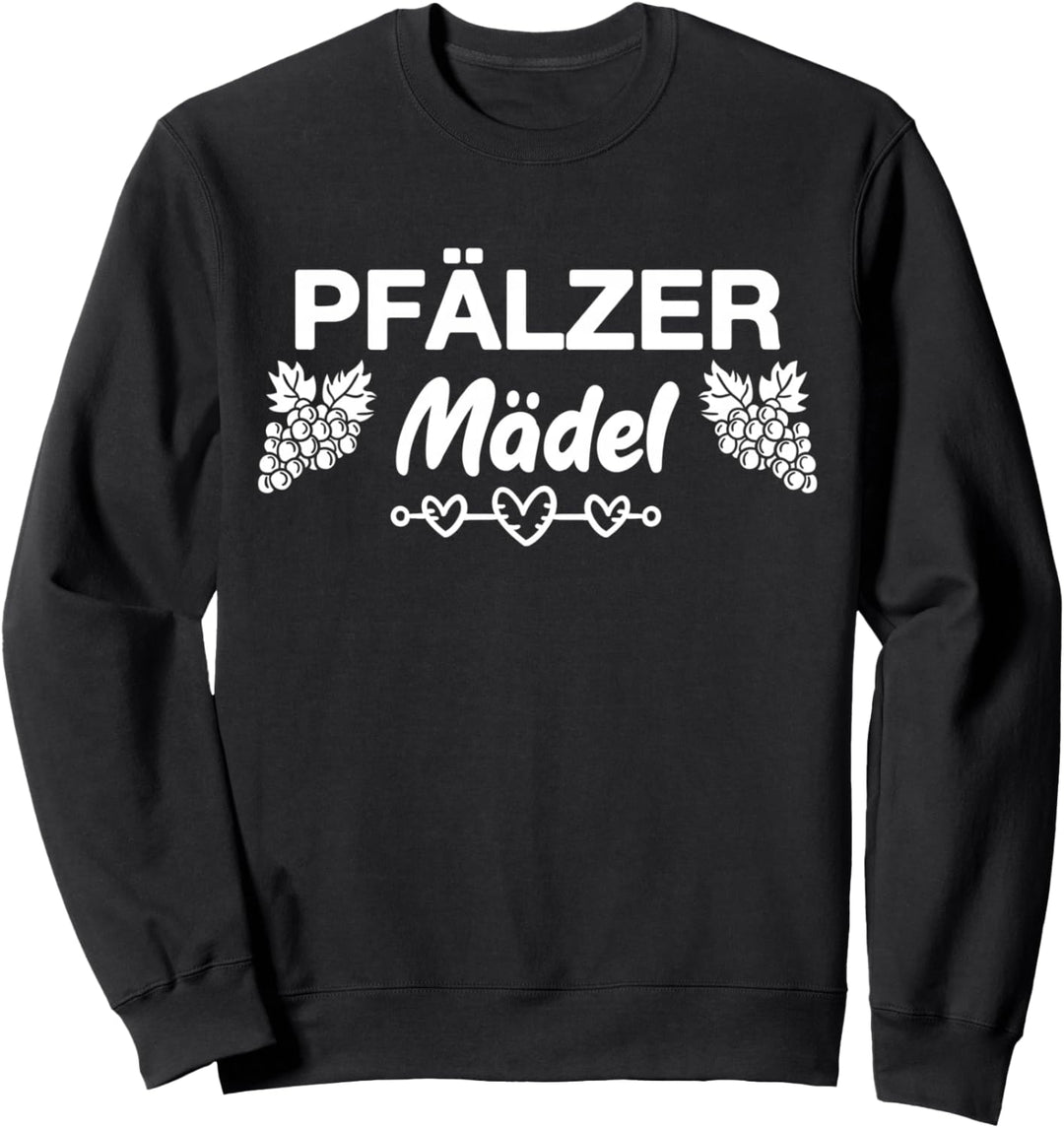 Pfalz Pfalzkind Pfälzer Mädel Pfälzerin Geripptes Spruch Sweatshirt