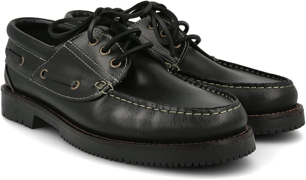 PAYMA - Herren Damen Kinder Bootsschuhe Segelschuhe Mokassins aus Seahorse Geölt Leder 3 Eye Classic