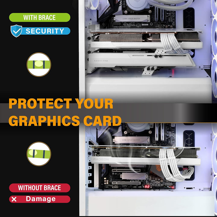 EZDIY-FAB GPU-Halterung Grafikkarte GPU-Unterstützung Videokartenhalterung Halterung,Schanzbare Stru
