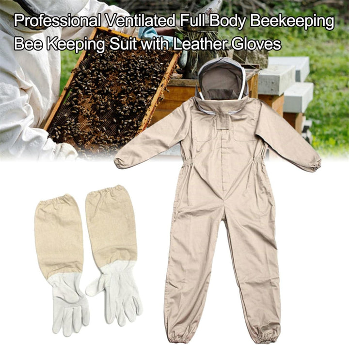 Imkeranzug, professionelles Imker-Kostü , mit Handschuhen & Schutzvorrichtung, Bienenzuchtanzug für