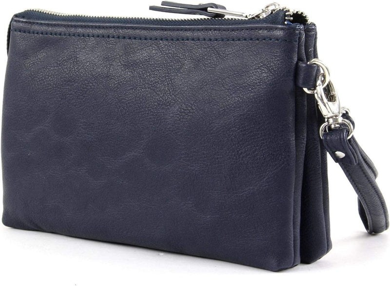 Gabor bags Emmy Damen Clutch Abendtasche Klein 22,5 x 4,5 x 13,5 Blau, 22,5 x 4,5 x 13,5 Blau