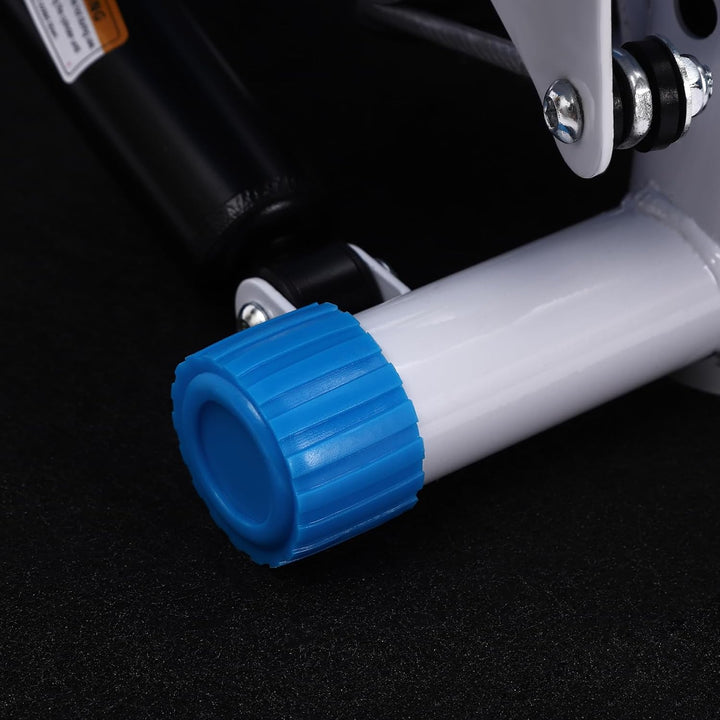 Fitness Mini Stepper Blau+Weiss Fitness Stepper Stahlrohr Übung Stepping Maschine mit Widerstandsbän