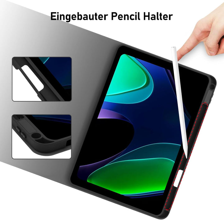 Hofsos Xiaomi Pad 6 Hülle mit Tastatur, [QWERTZ] Tastatur Hülle für Xiaomi Pad 6 11 Zoll 2023, Schut