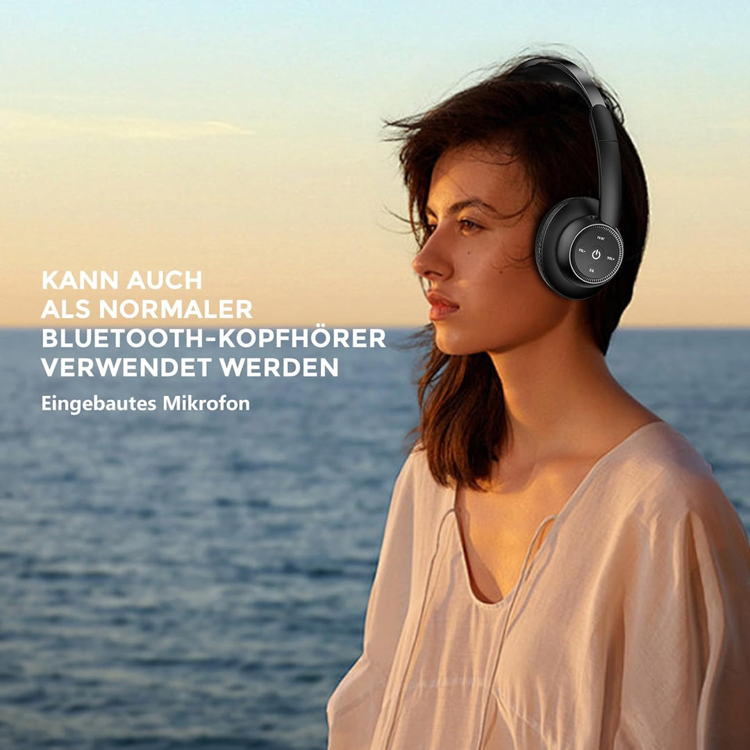 Kabellose TV-Kopfhörer für Senioren – Hohe Lautstärke, Kein Audio-Verzögerung (Plug &amp; Play) – Kompat