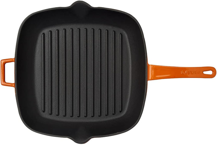 LAVA GRILLPAN M/TEGENGREEP 280X280 MM LVPGT2828K0O ORANGE/BLACK 47.5 x 32 x 5.7 cm Farbverlauf Orang