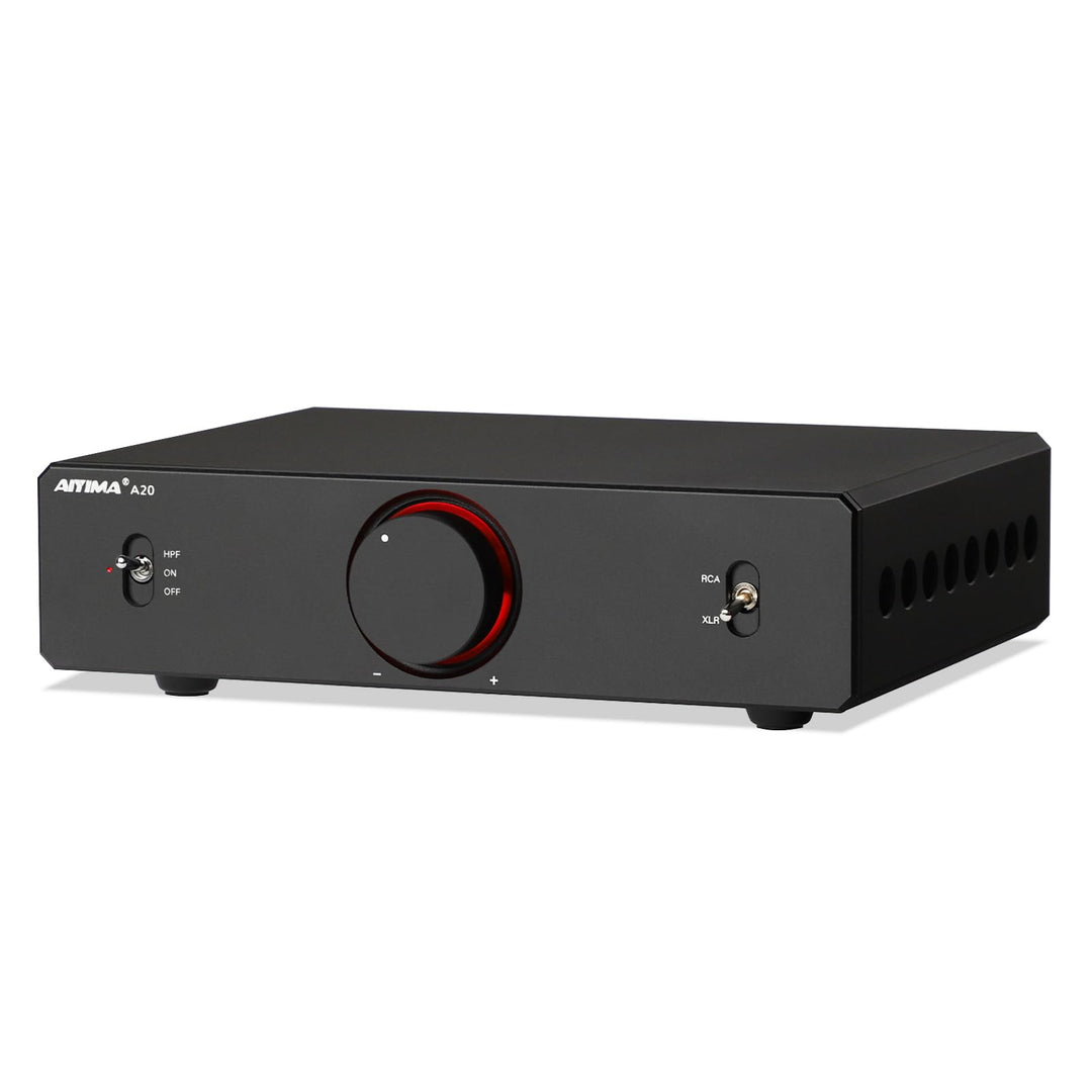 AIYIMA A20 Symmetrischer Stereoverstärker mit HPF-Einstellung Home HiFi 2.0/2.1 TPA3255 Desktop-Vers