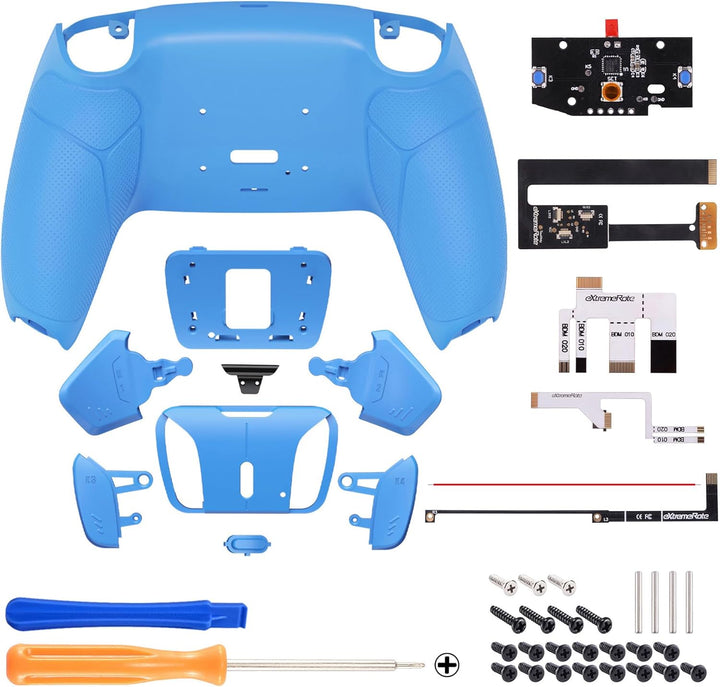 eXtremeRate Programmierbar RISE4 Remap Kit für ps5 Controller BDM-010/020,Remap Board&Rückplate Gehä